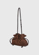 Rossana Suede Leather Bag_Chocolate