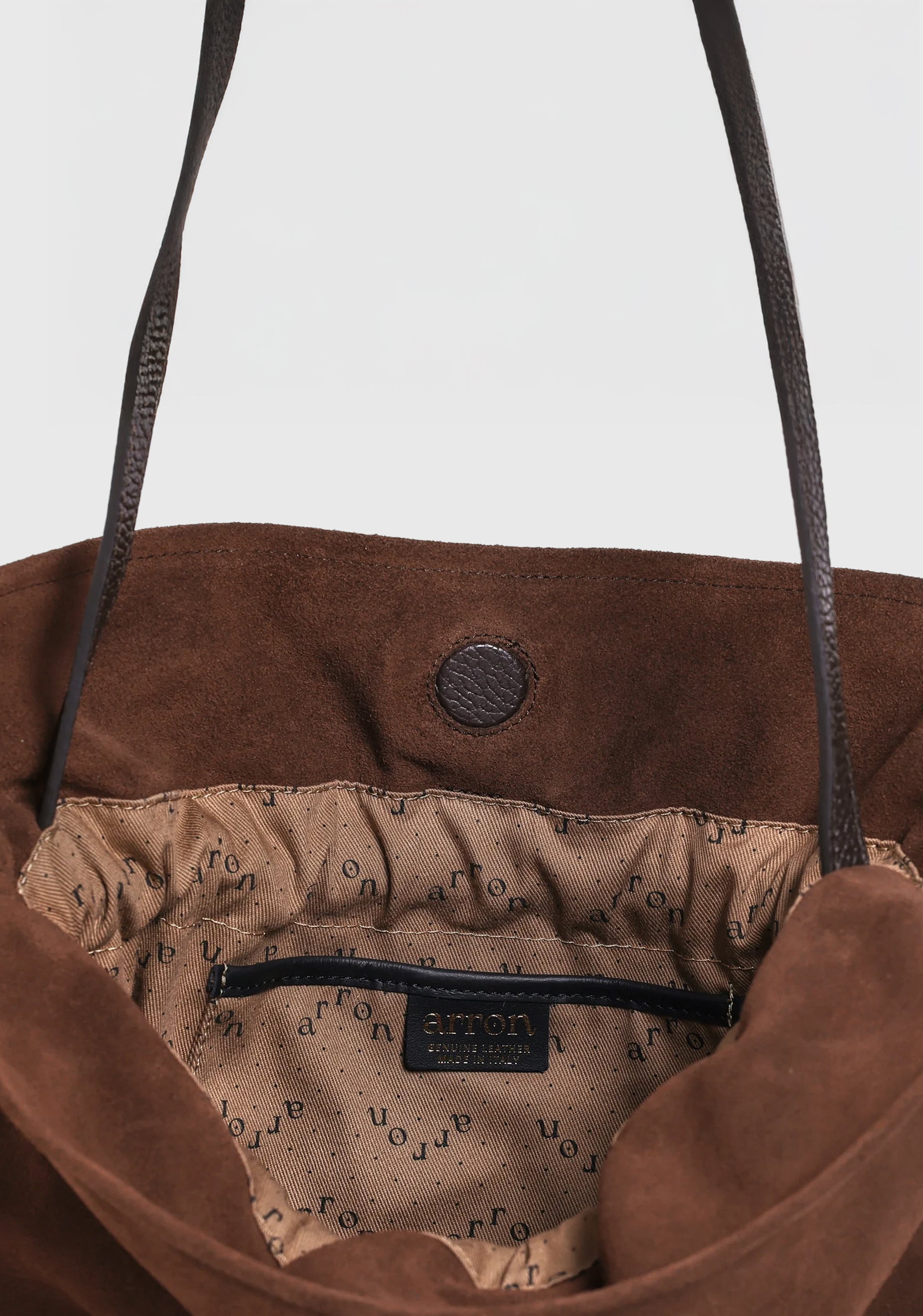 Rossana Suede Leather Bag_Chocolate