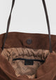 Rossana Suede Leather Bag_Chocolate