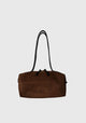 Carla Suede Leather Bag_Chocolate