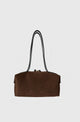 Carla Suede Leather Bag_Chocolate