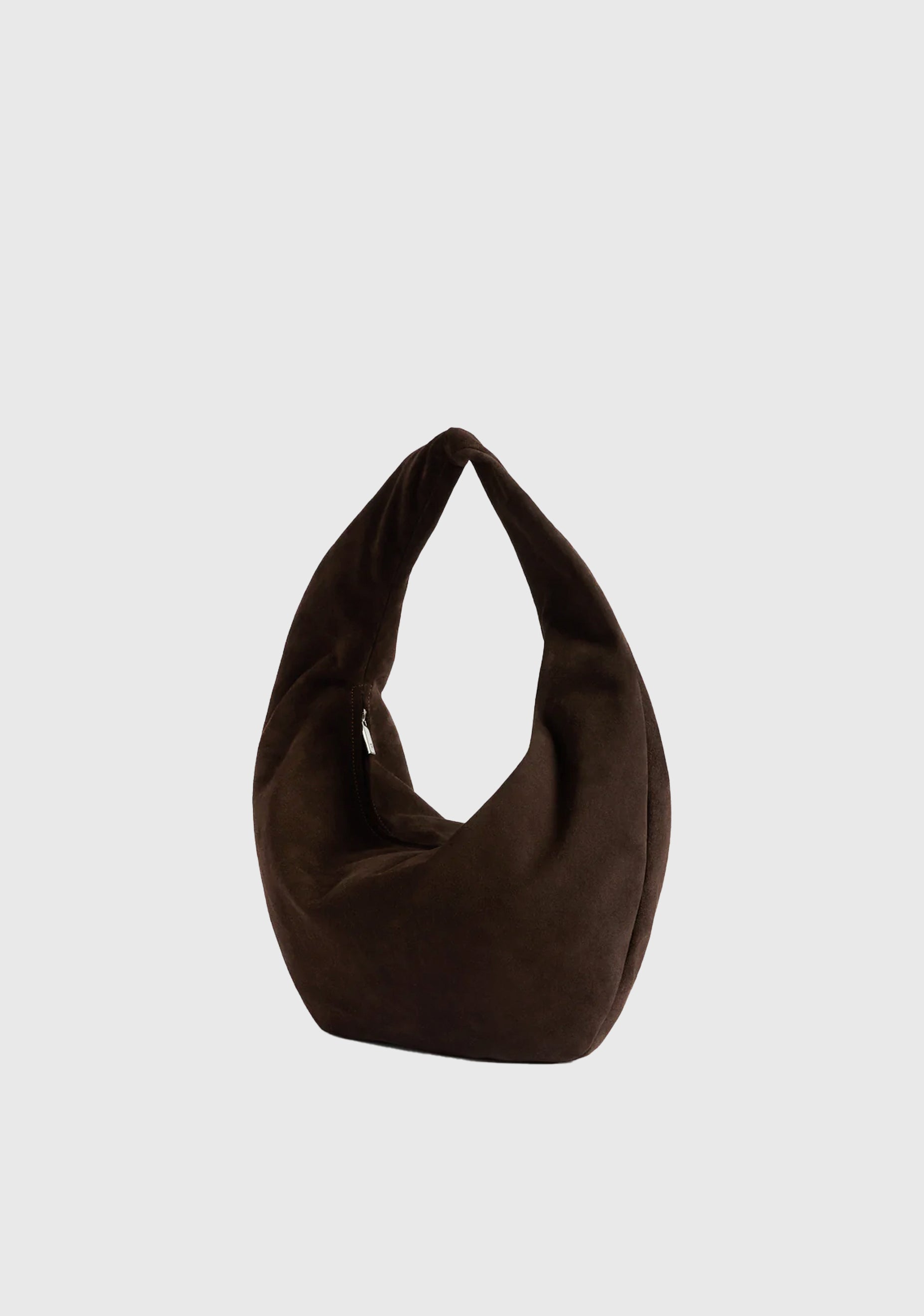 Alva Suede Shoulder Bag_Chocolate