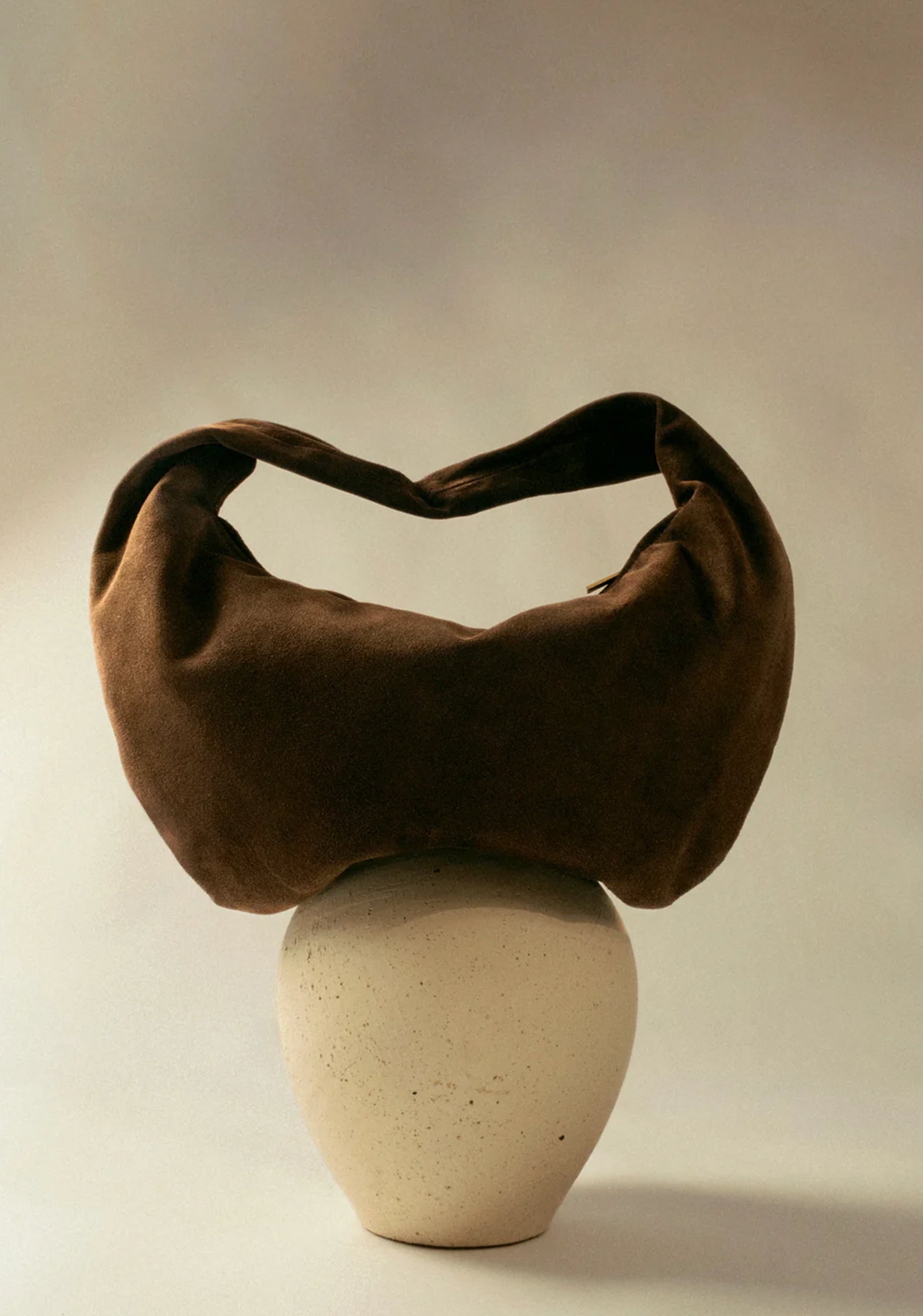 Alva Suede Shoulder Bag_Chocolate