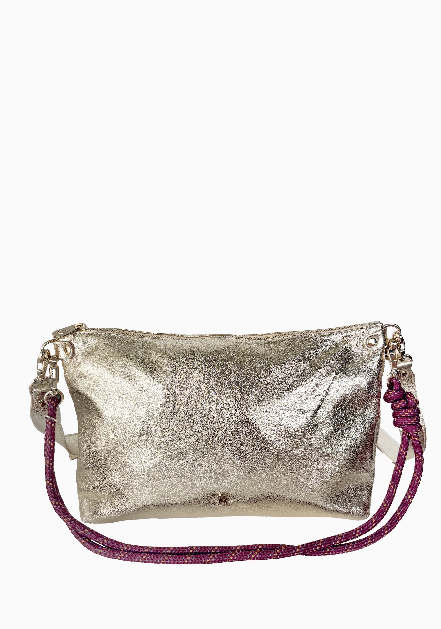 Amande Metallic Bag_Champagne