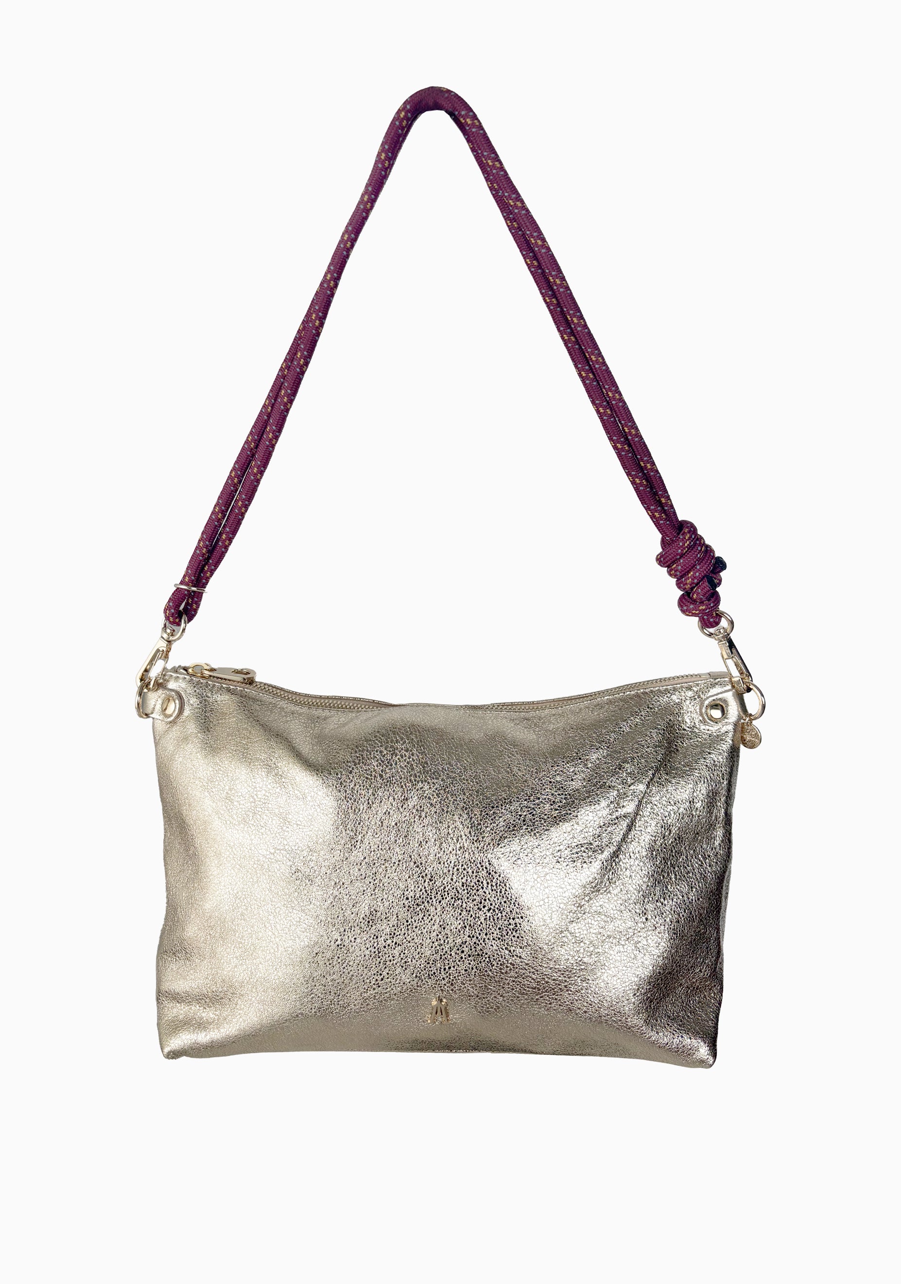 Amande Metallic Bag_Champagne