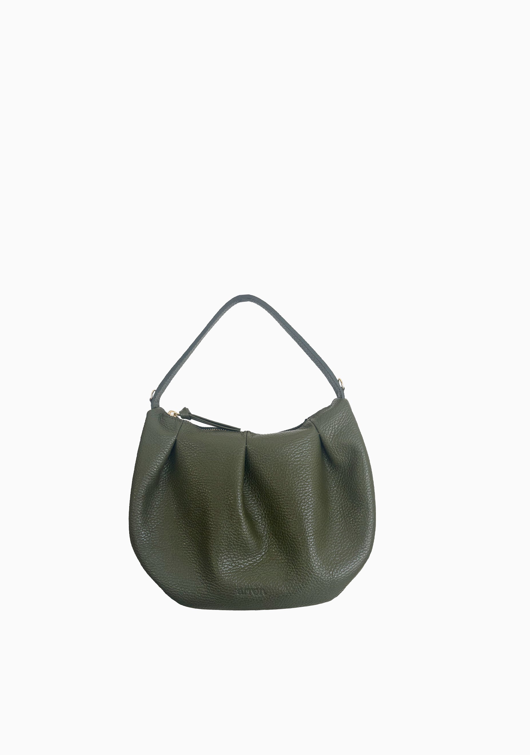 Shell Leather Bag_Olive