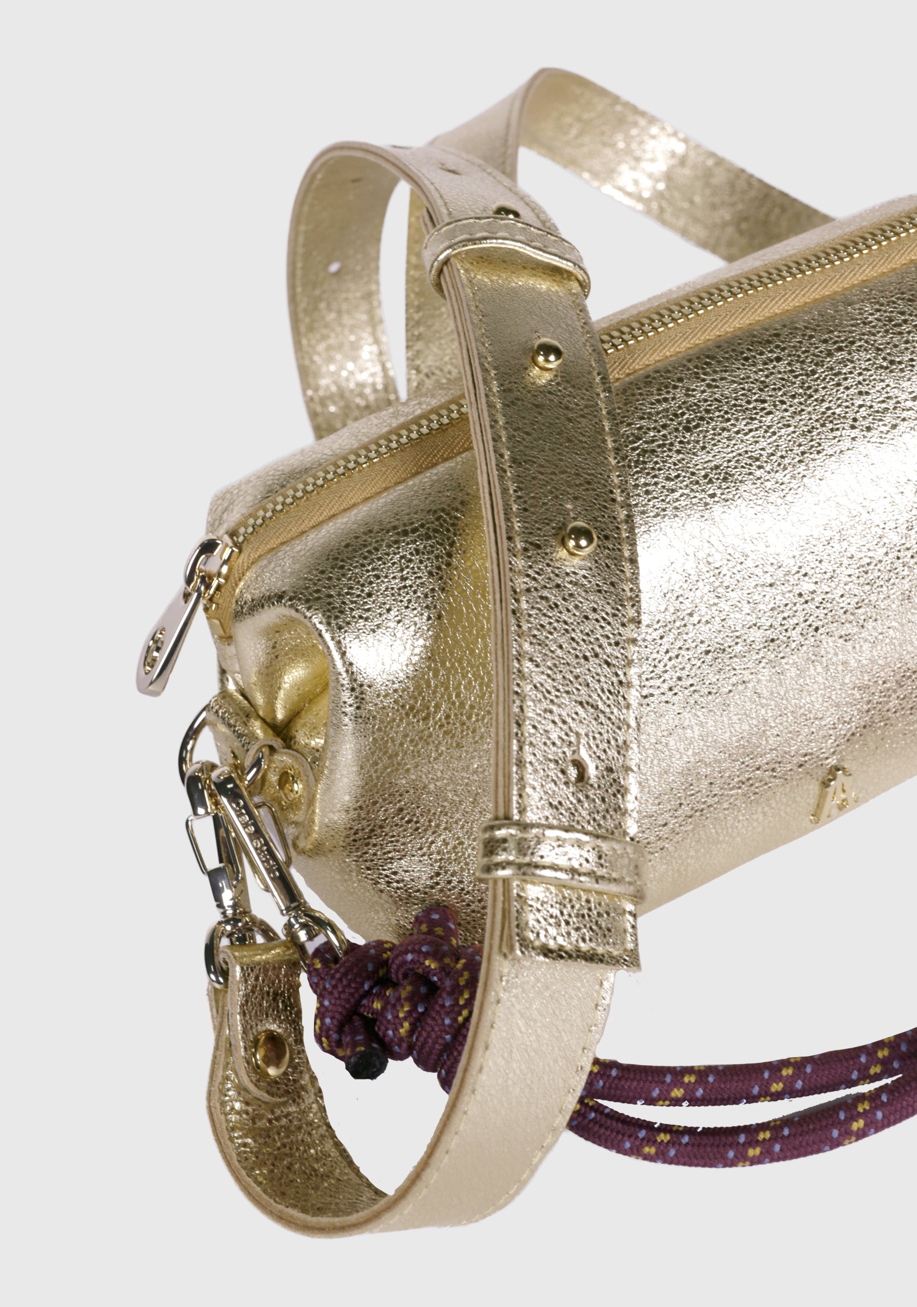 Amande Metallic Bag_Champagne
