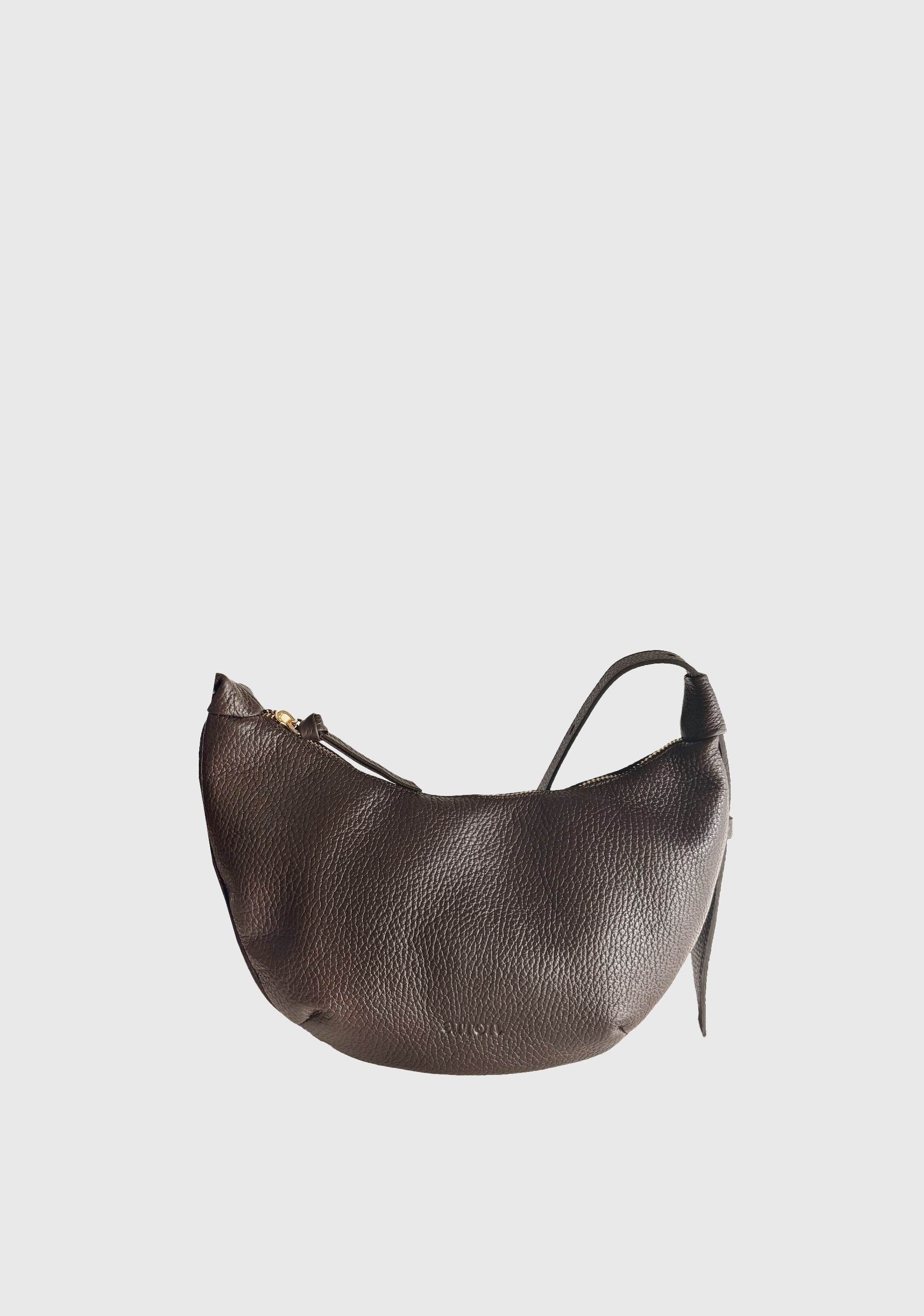 Crossbody Leather Bag_Dark Brown