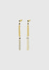 Gold Chain Earrings_Navy
