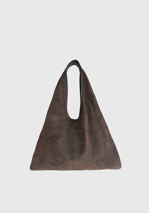 Eva Suede Leather Bag_Chocolate
