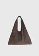 Eva Suede Leather Bag_Chocolate