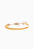 Beaded Woven Bracelet_Mustard Rose Gold