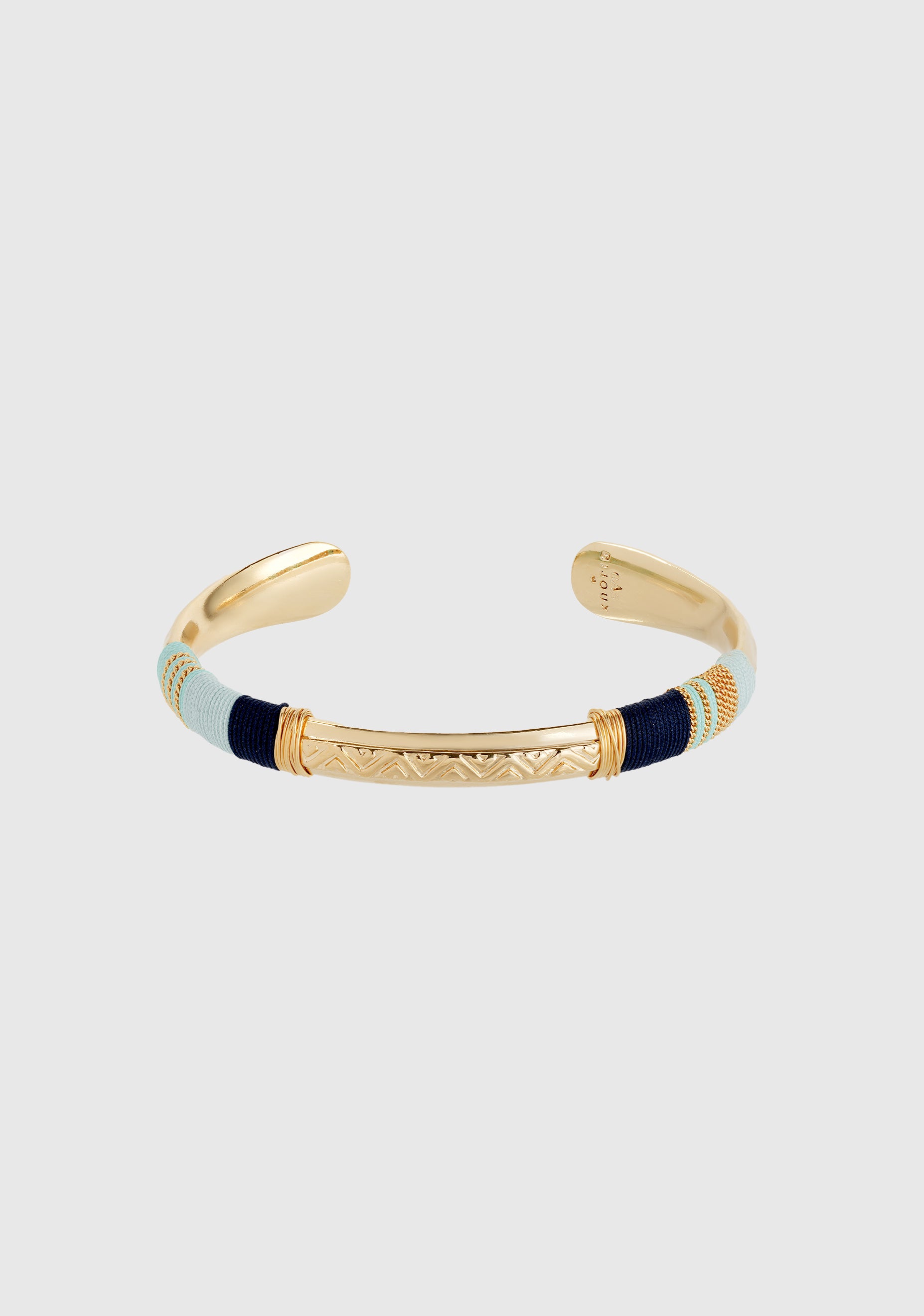 Massai Bracelet_Gold Blue