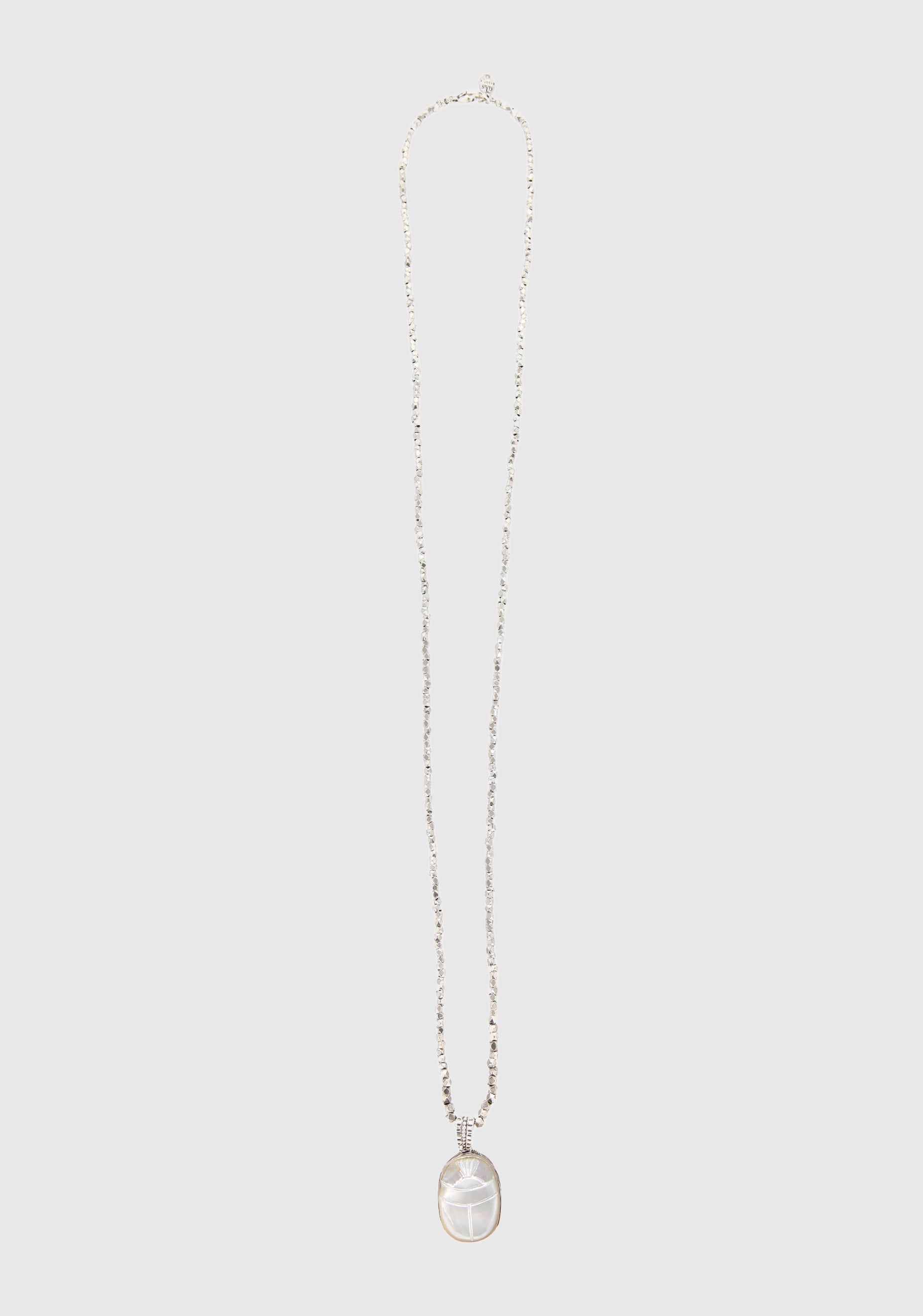 Lucky Scarabee Long Necklace_Silver