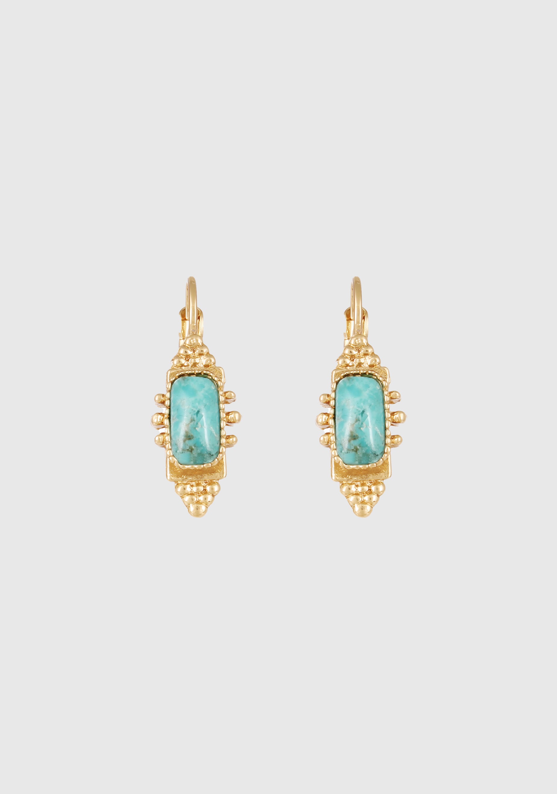 Serti Talisman Earrings_Turquoise