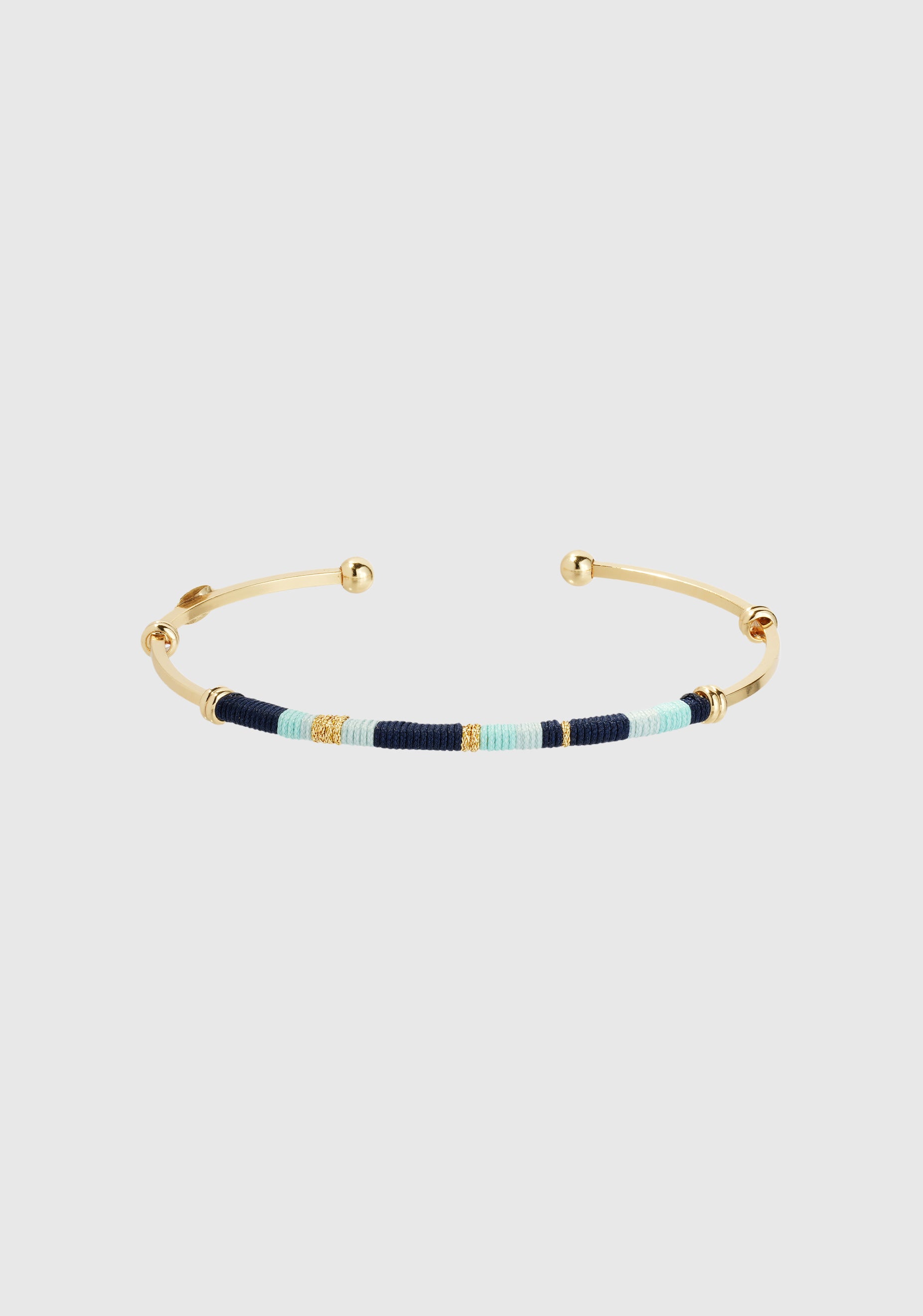 Zanzibar Bracelet_Gold Blue