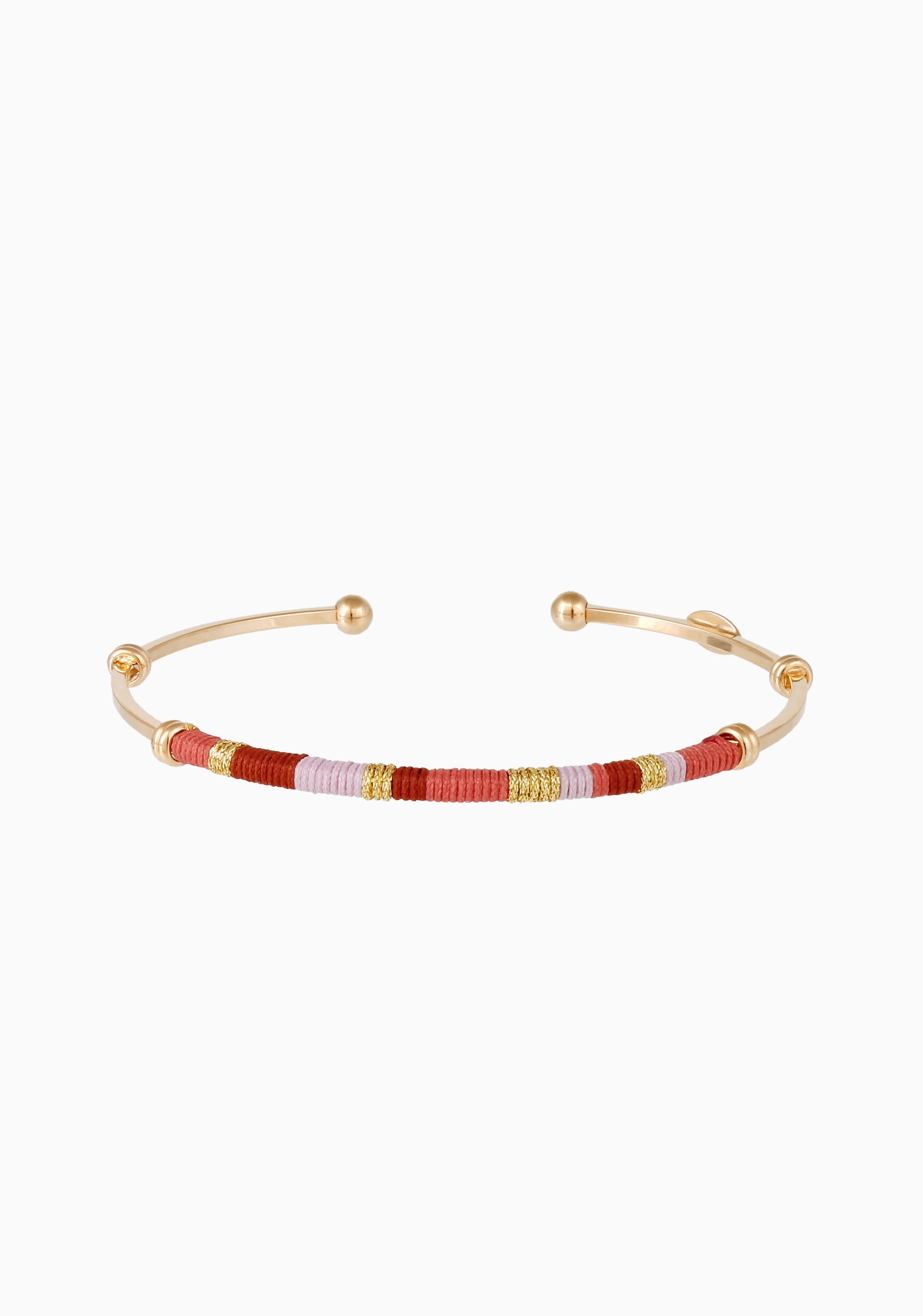 Zanzibar Bracelet_Gold Red Pink