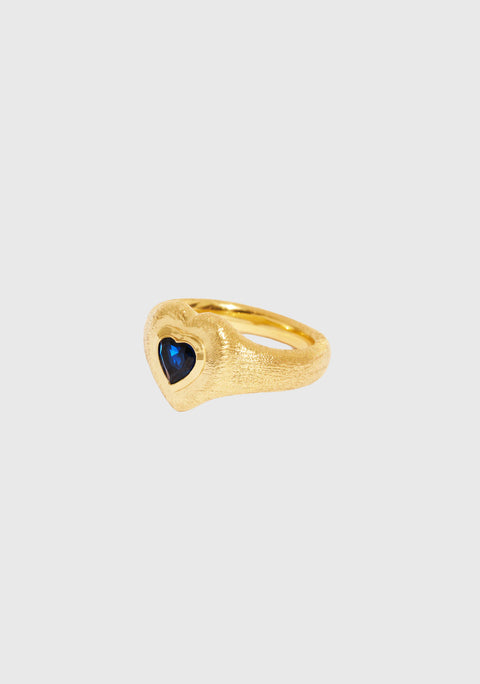 Magnetic Heart Ring_Cobalt