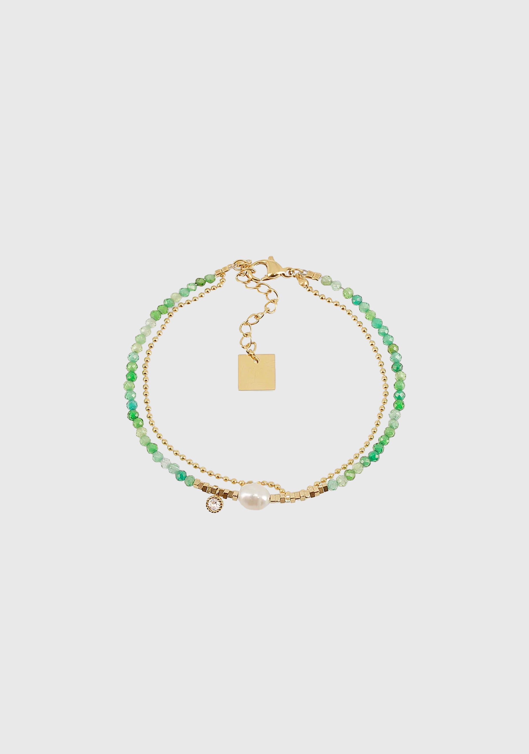 Ecrin Bracelet_Gold Green