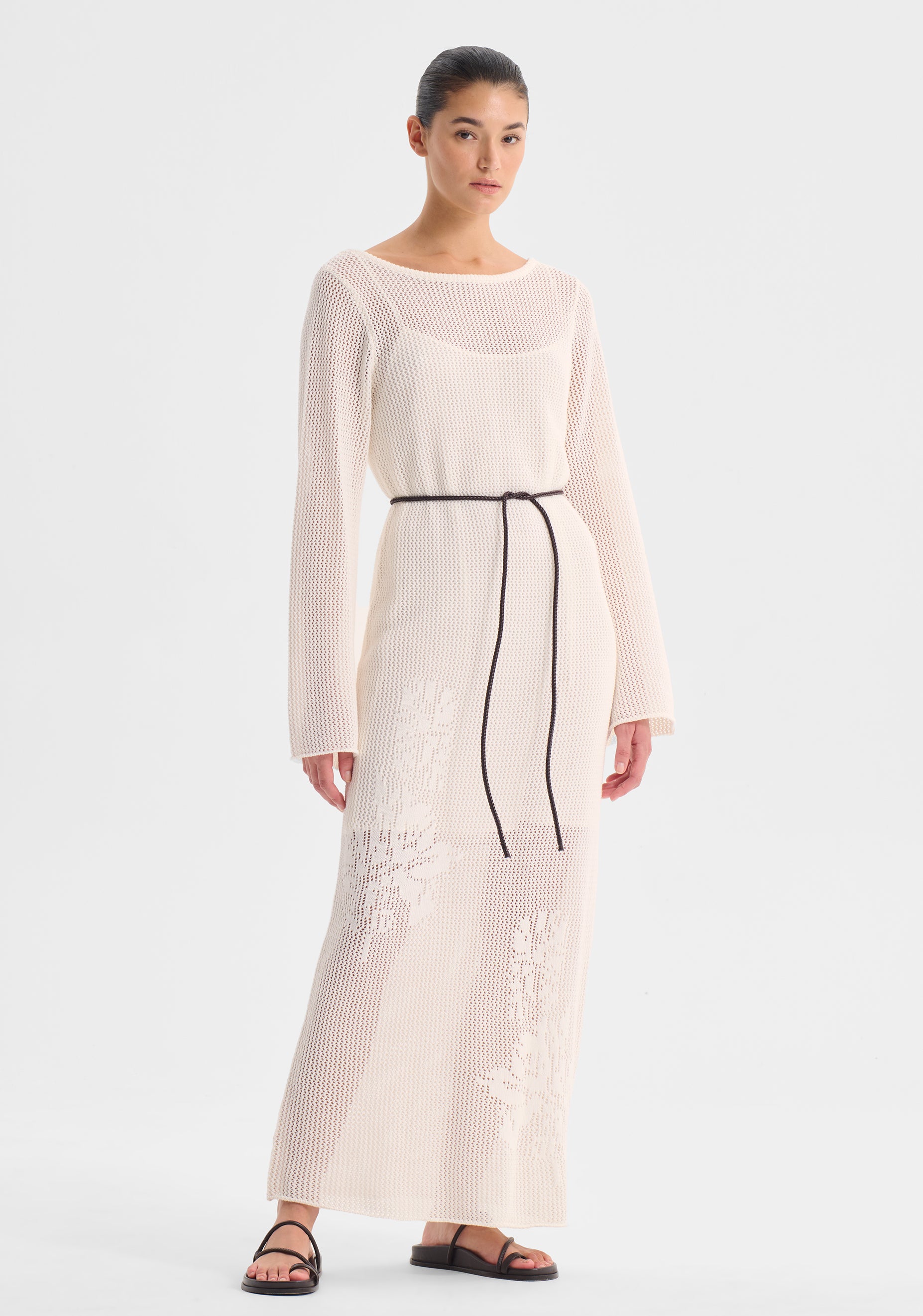 Chiara Knit Dress_White