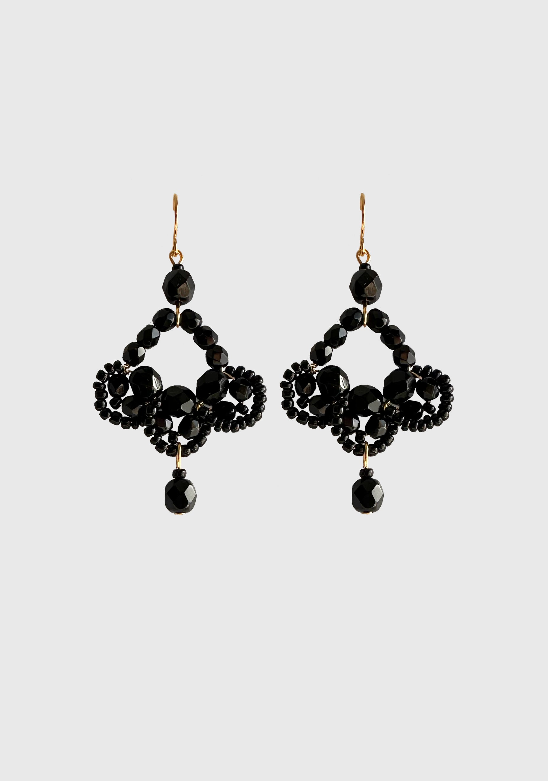Dianthus Earrings_Black