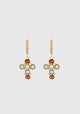 Bo Tao Cruzita Earrings_Orange Turquoise