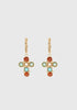 Bo Tao Cruzita Earrings_Orange Turquoise