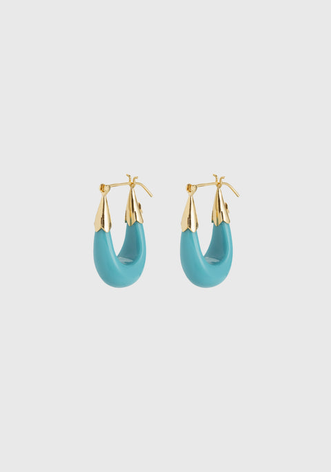 Ecume Earrings_Gold Blue