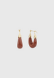 Ecume Earrings_Gold Burgundy