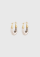 Ecume Small Earrings_Silver Gold