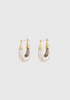 Ecume Small Earrings_Silver Gold