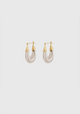 Ecume Small Earrings_Silver Gold