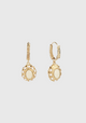 Tao Splash Earrings_Gold White