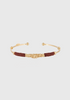 Zizanie Bracelet_Gold Burgundy