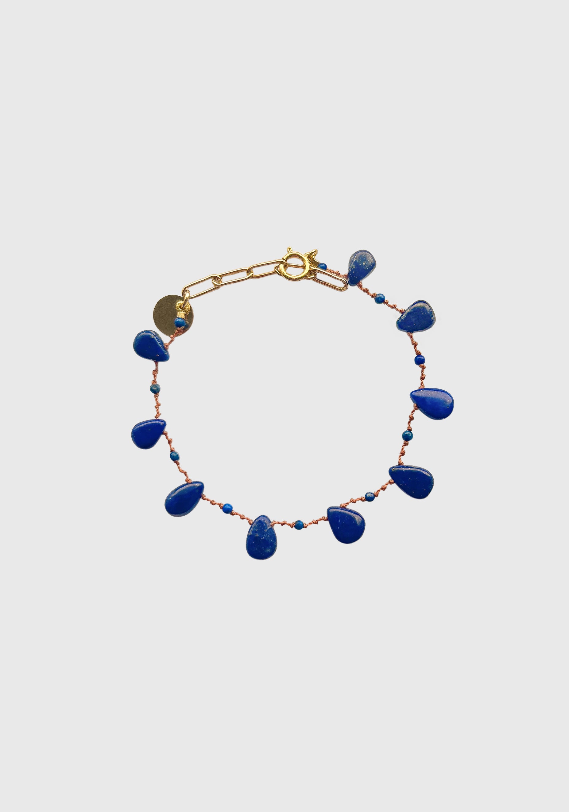 Drop Bead Bracelet_Lapis
