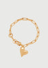 Puffy Heart Bracelet_Gold