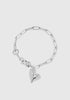 Puffy Heart Bracelet_Silver