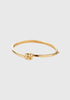 Slim Woven Square Bangle_Gold