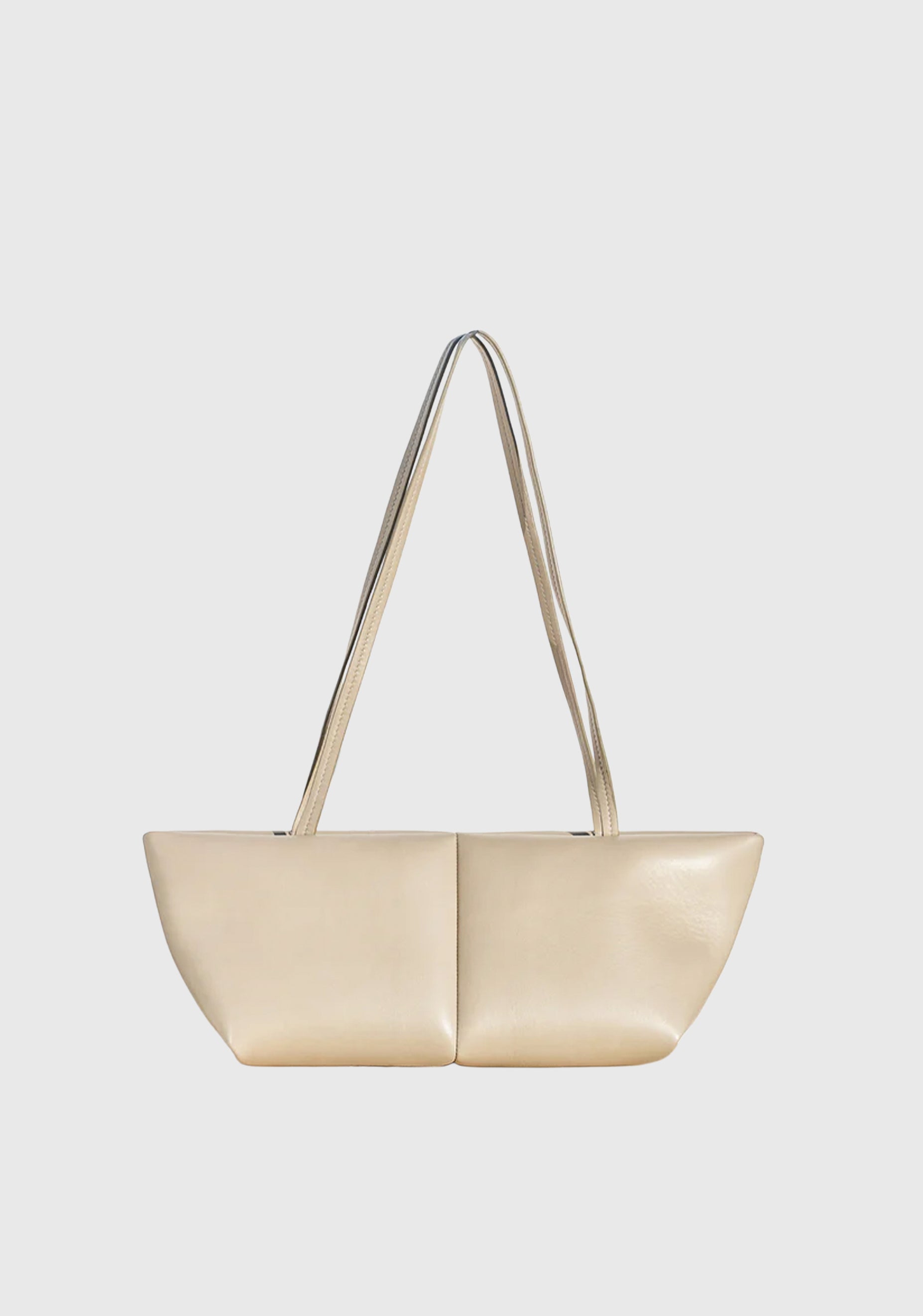 Boulevard Sling Leather Bag_Cream