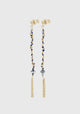 Gold Chain Earrings_Navy