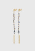 Gold Chain Earrings_Navy