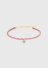 Heart Bracelet_Gold Red