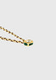 Cube Necklace Gold_Brown