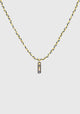 Twine Necklace Gold_Navy
