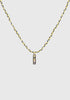 Twine Necklace Gold_Navy