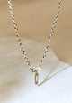 Twine Necklace Gold_Navy