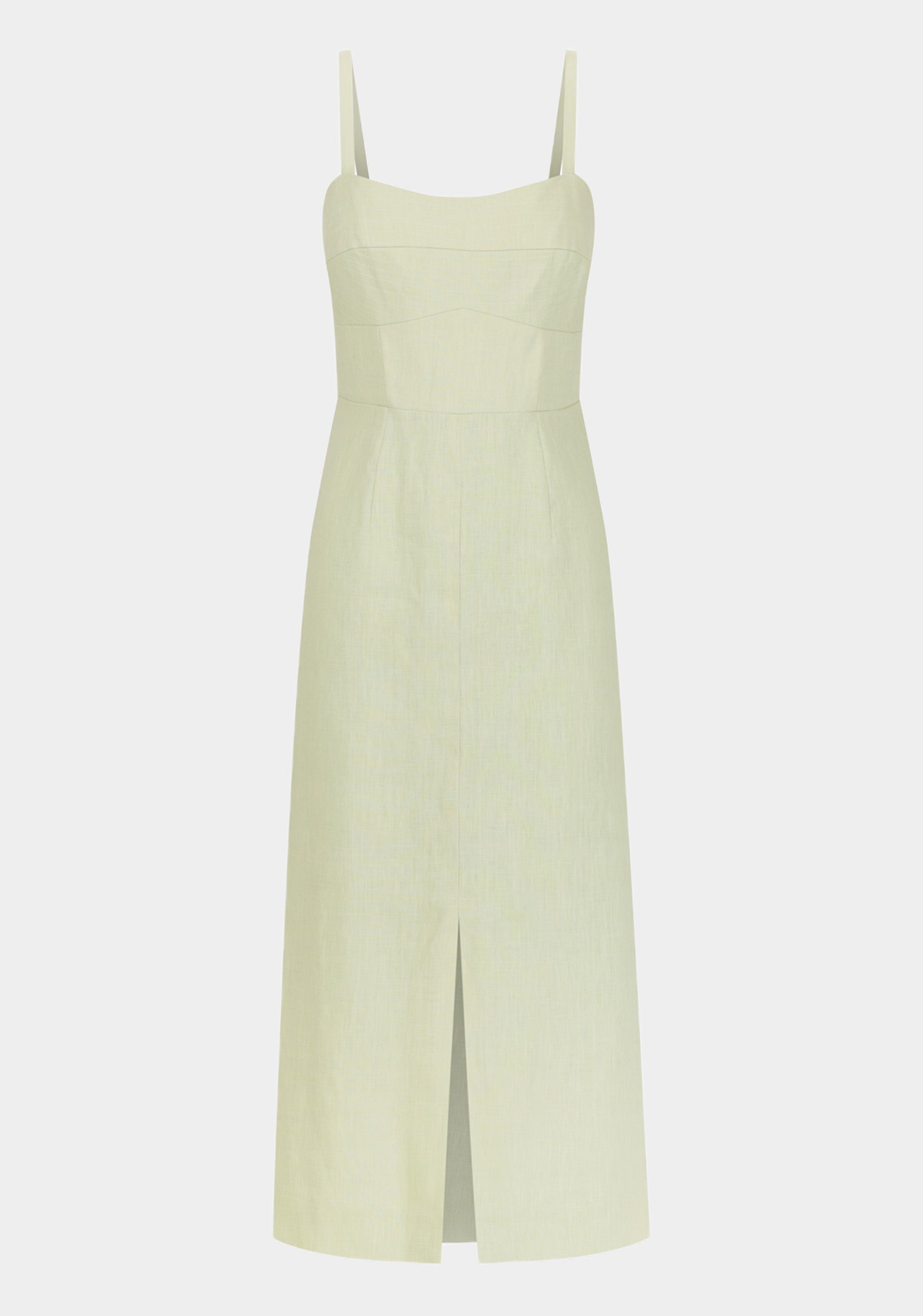 Maison Linen Dress_Matcha