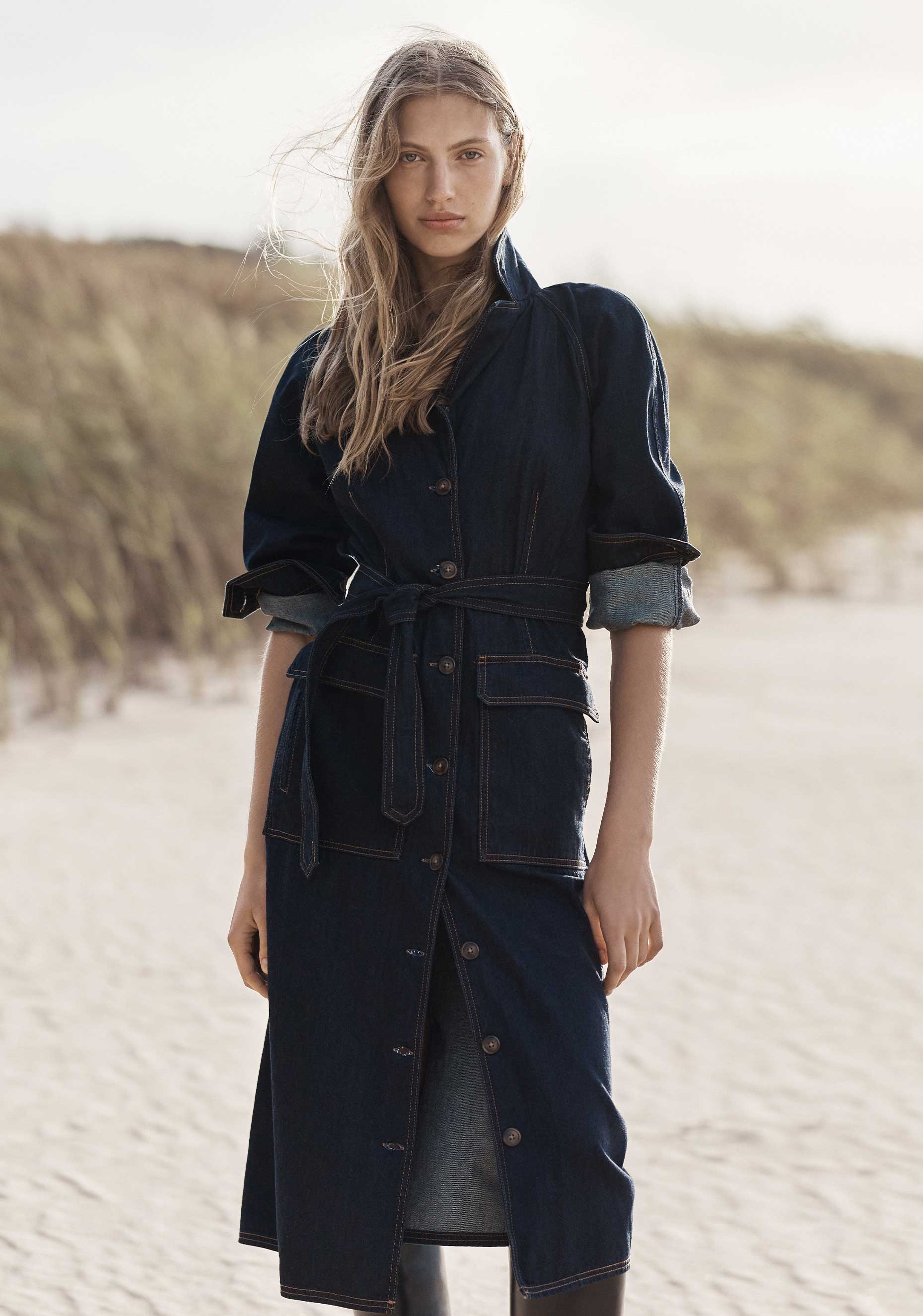 Boston Denim Shirt Dress_Indigo