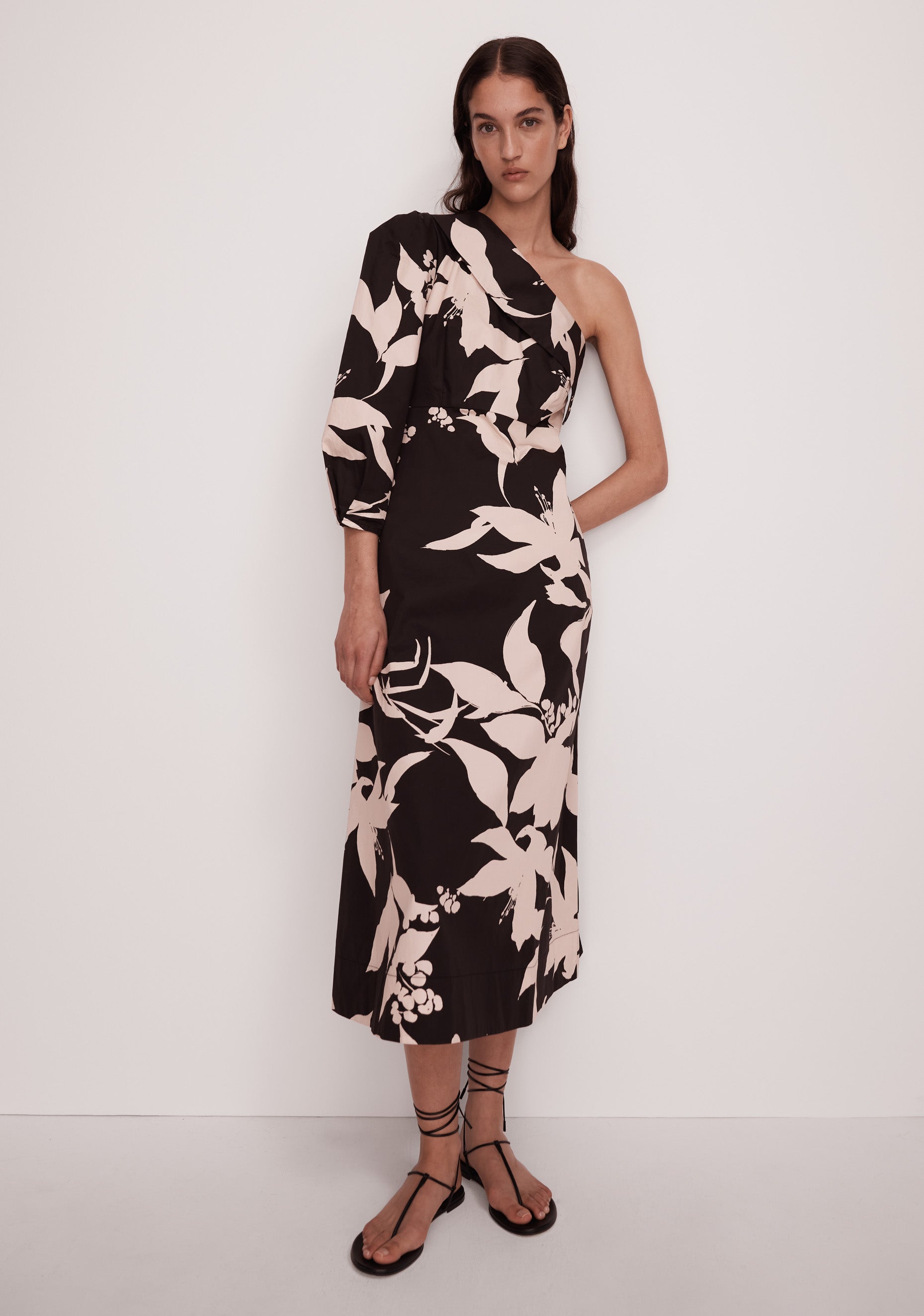 Delvine Asymmetric Dress_Print