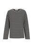 Archie L/S Stripe Top_Black/White